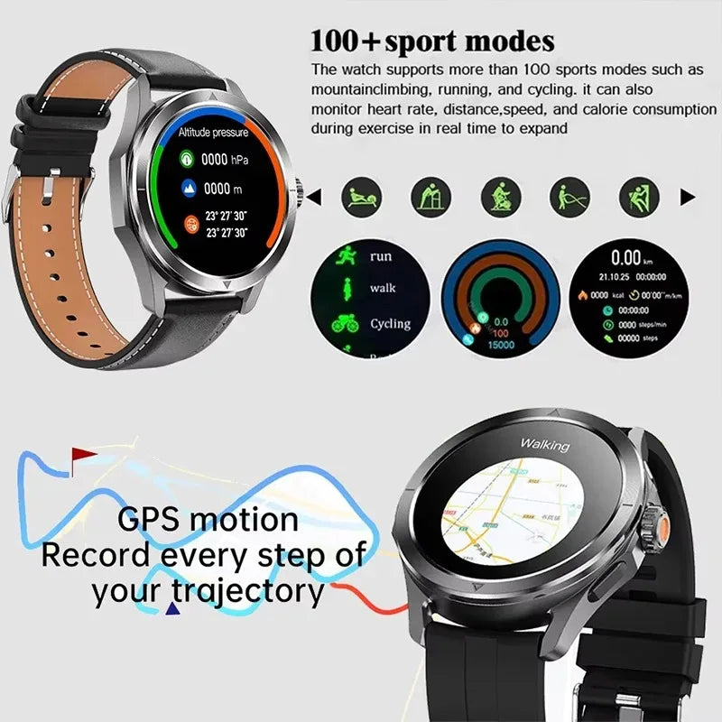 Hiwego S4 Ultra Smartwatch | 1.53" AMOLED, NFC, GPS, Compass & IP68