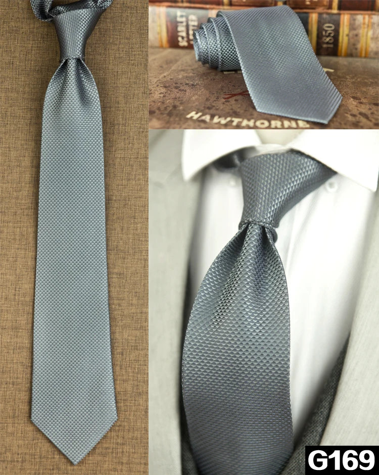 100% Silk Men's Necktie – Multi-Pattern Collection