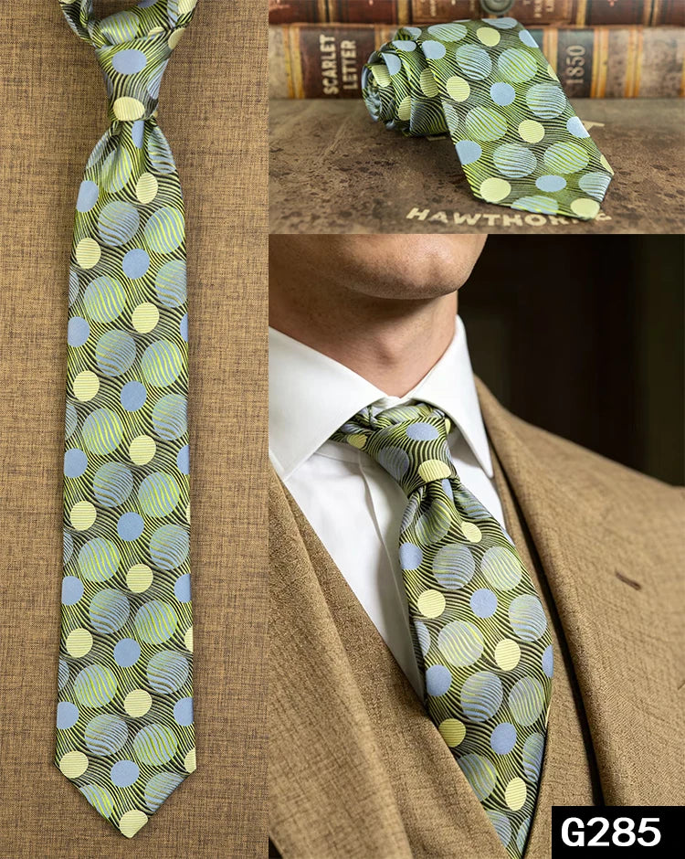 100% Silk Men's Necktie – Multi-Pattern Collection