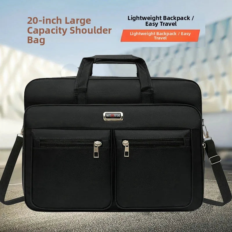 High-Quality Large Capacity Business Bag Oxford Cloth Handheld Travel Laptop Bag Waterproof Wear-Resistant for Business Trip
