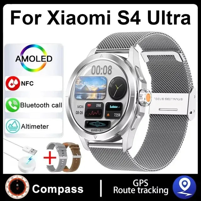 Hiwego S4 Ultra Smartwatch | 1.53" AMOLED, NFC, GPS, Compass & IP68