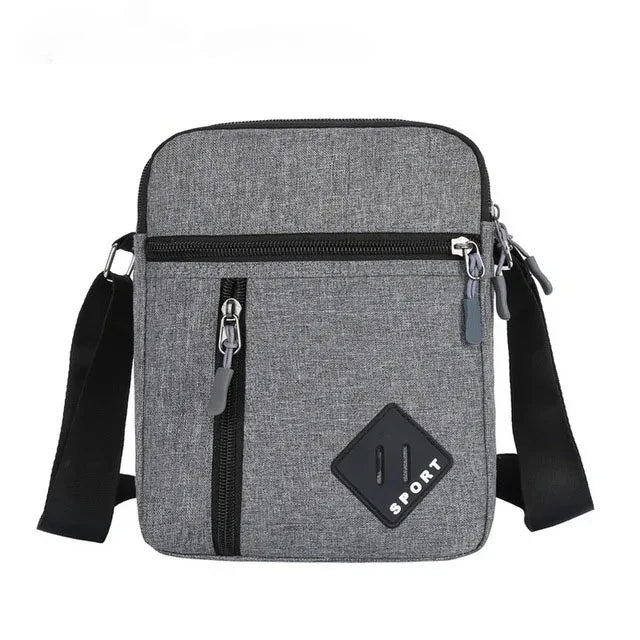 Men's Waterproof Canvas Messenger Bag – Small Crossbody Sling Pack for Work & Business