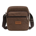 Men's Canvas Mini Crossbody Bag – Casual Shoulder & Messenger Bag