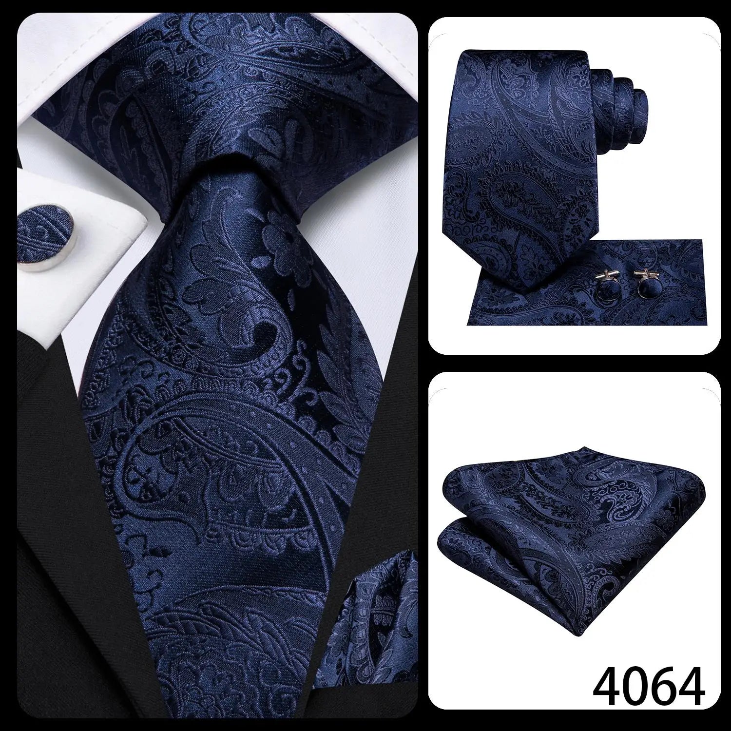 Hi-Tie Men's Silk Paisley Necktie – Italian Design | 8.5cm