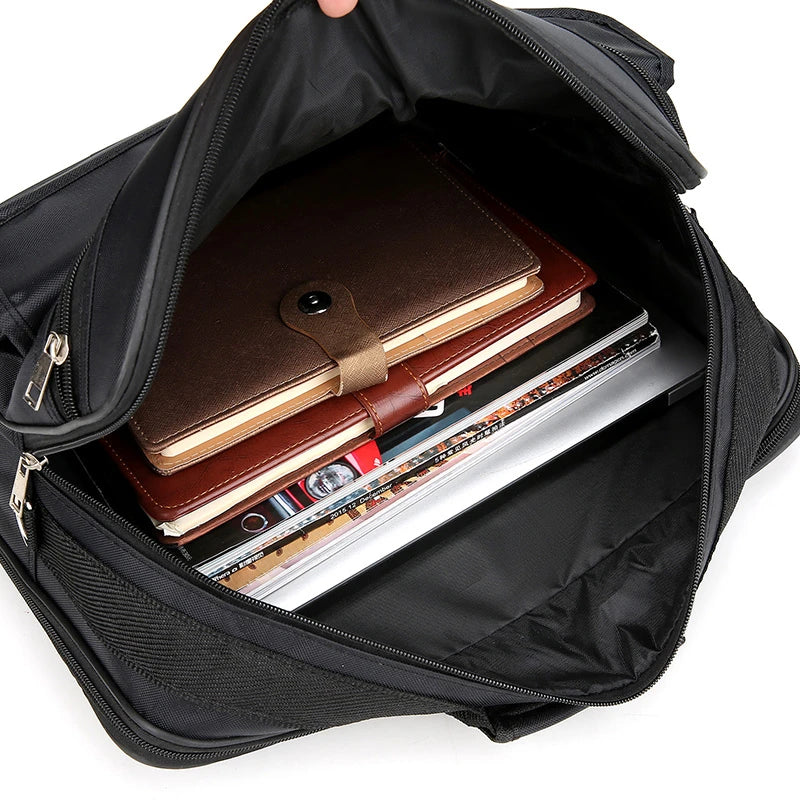 Business Men's Oxford Cloth Large Capacity Single Shoulder Bag Waterproof Luggage for Travel Laptop Briefcase Handbag