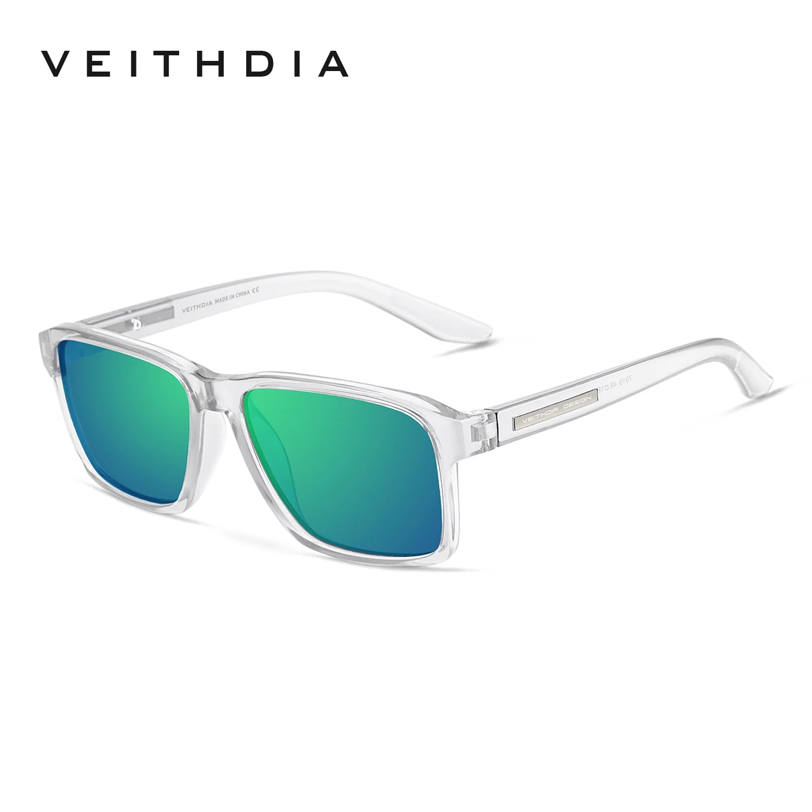 VEITHDIA Polarized Sunglasses | Square TR-90 Frame | UV400