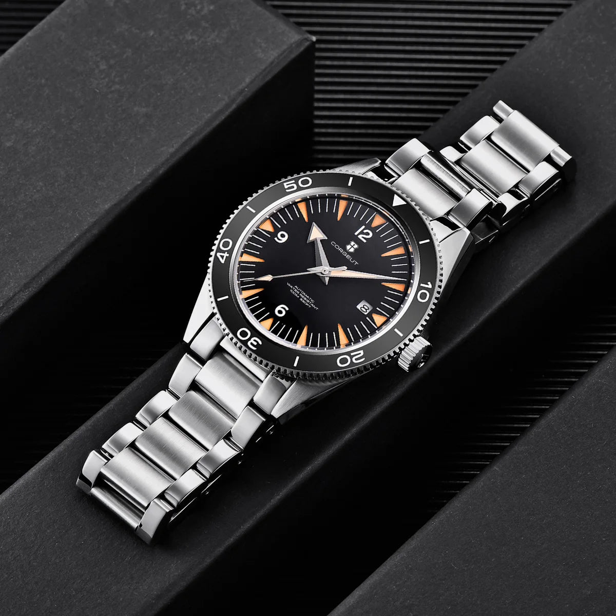 CORGEUT 2013 Automatic Dive Watch – Ceramic Bezel, Sapphire Crystal, NH35 or Miyota, 100m Water Resistant