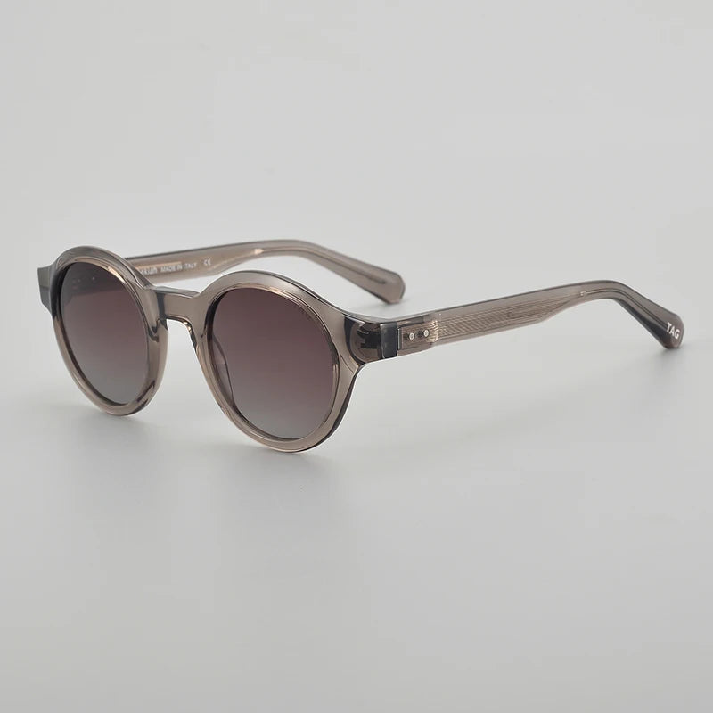 TAG Hezekiah T8766 Polarized Photochromic Round Sunglasses