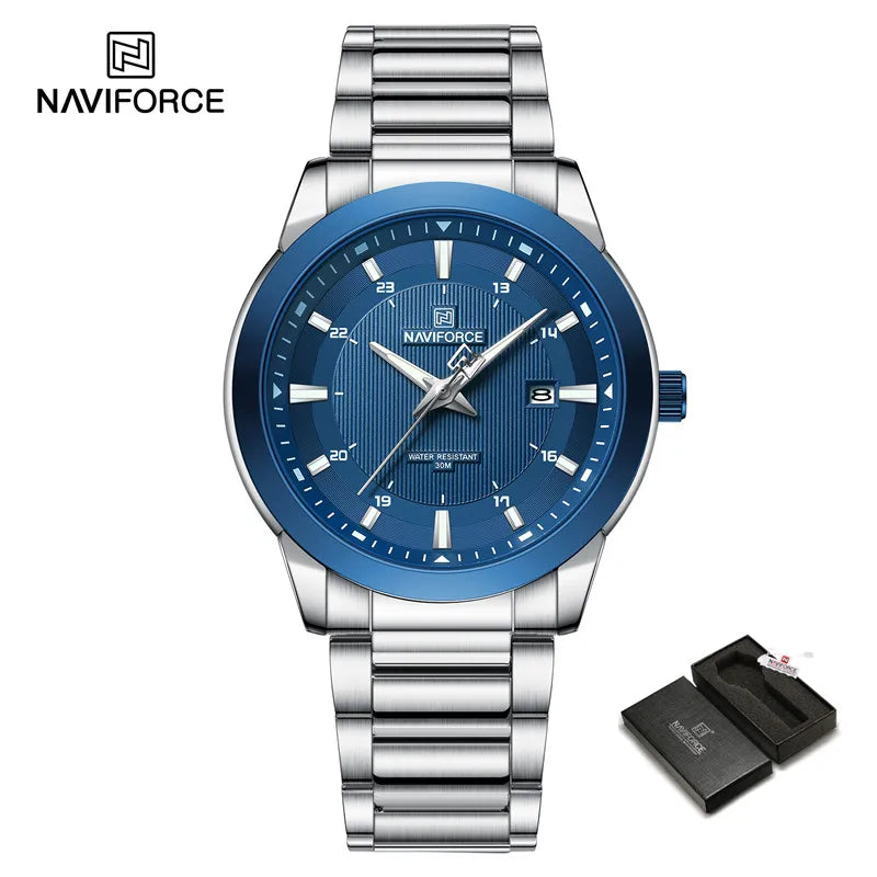 NAVIFORCE NF8029 Fashion Sport Watch | Stainless Steel | Luminous | Date Display