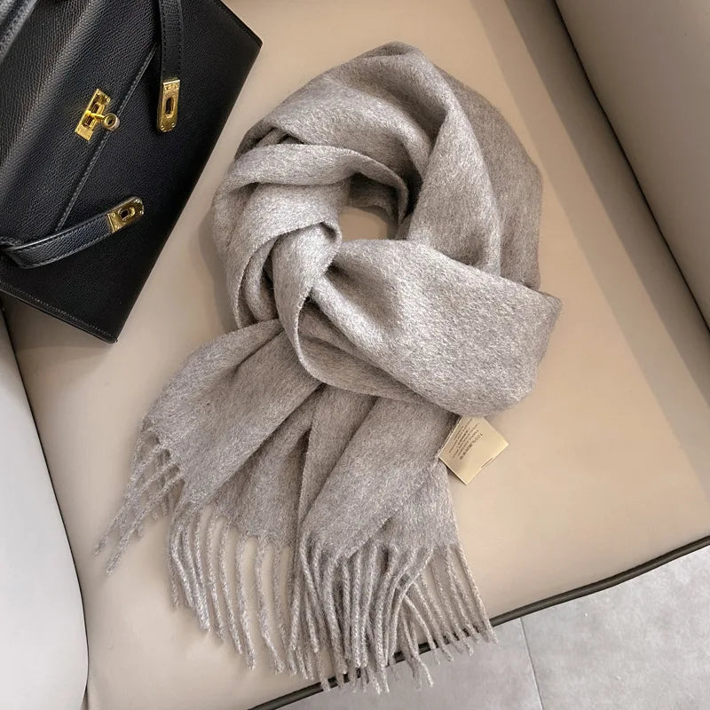 Men's Wool Scarf – Solid Colour, 28 Options