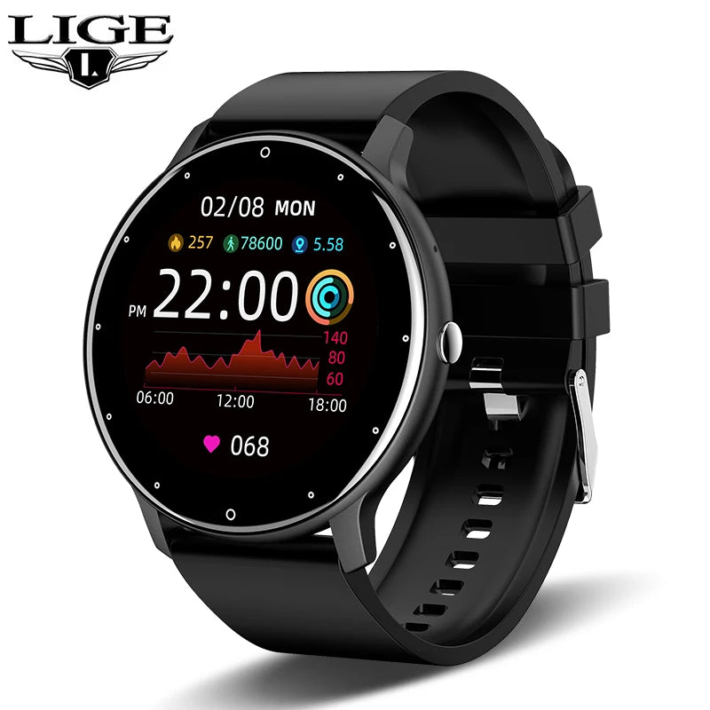 LIGE 0223 Round Smartwatch | Bluetooth Calling, Heart Rate & Fitness Tracker
