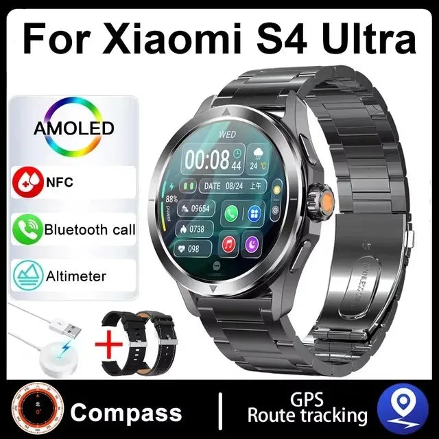 Hiwego S4 Ultra Smartwatch | 1.53" AMOLED, NFC, GPS, Compass & IP68