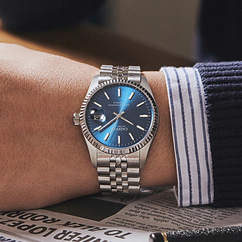 Cadisen C8053 Automatic Watch – Miyota 8215, Sapphire Crystal, Gold & Steel Finish