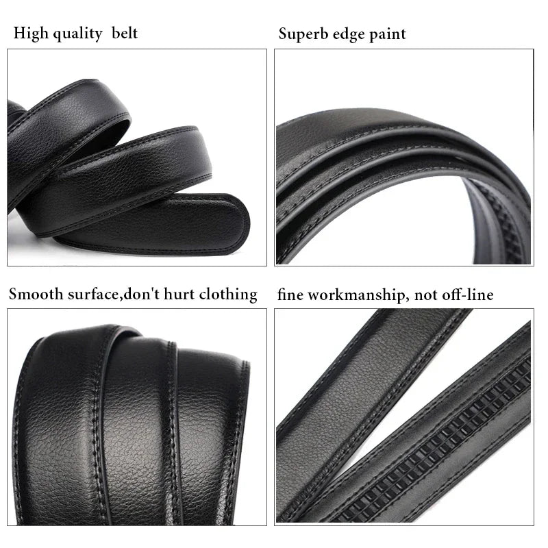 DOOPAI Automatic Buckle Dress Belt | PU Leather | Formal & Business | 105–125cm