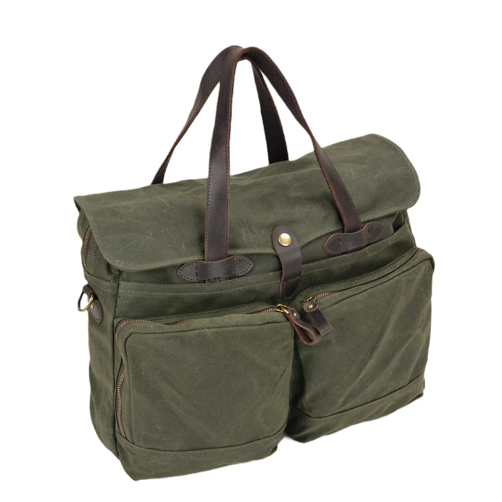 Leisure Business Briefcase Travel Canvas Bag Fashion Large Capacity Briefcase Portable Messenger Bag
