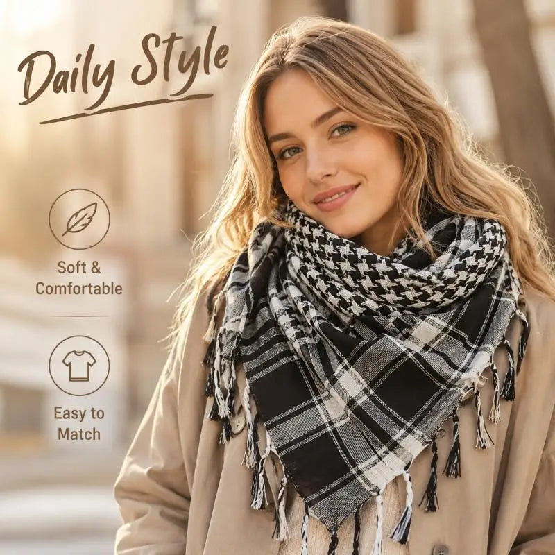 Military Arab Scarf – Lightweight Windproof Wrap for Hiking & Outdoor | Unisex