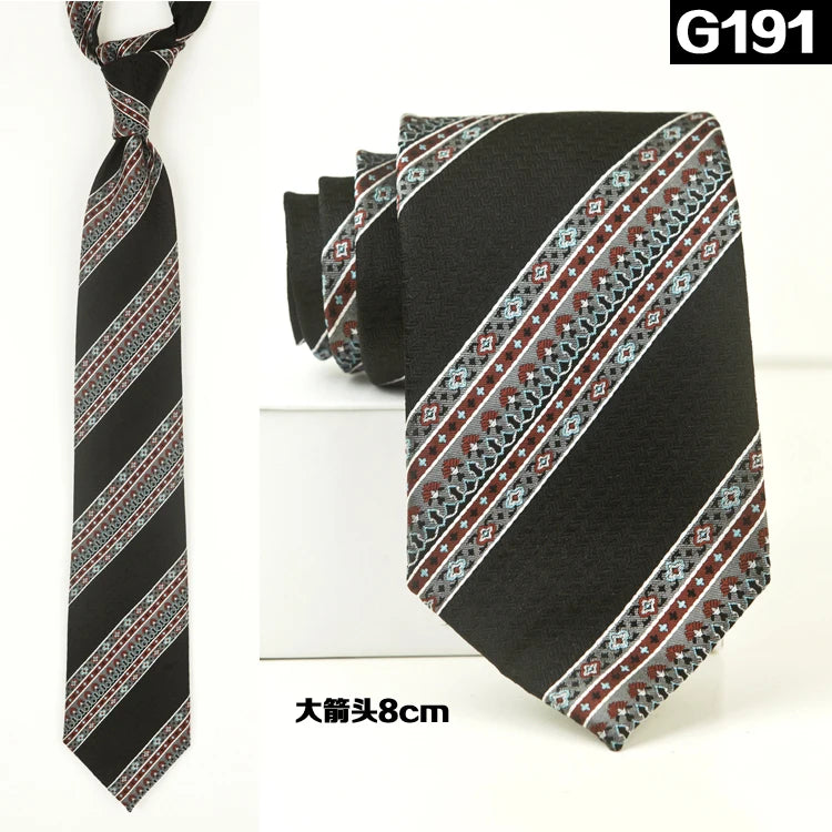 100% Silk Men's Necktie – Multi-Pattern Collection