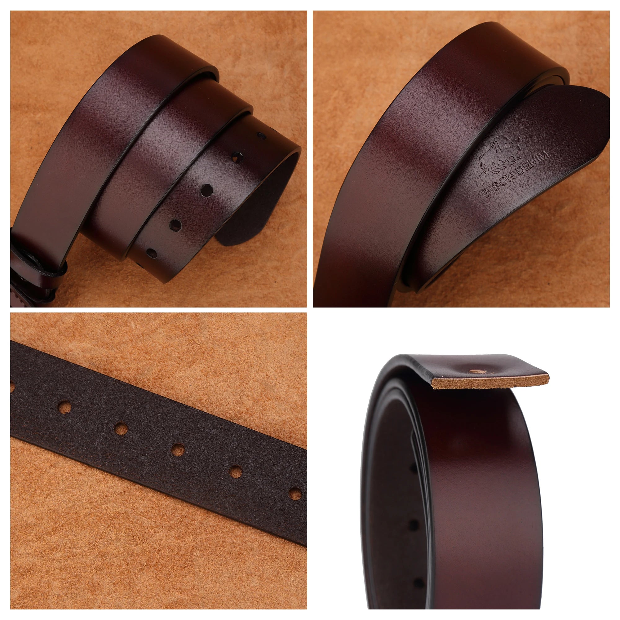 BISON DENIM Genuine Leather Belt
