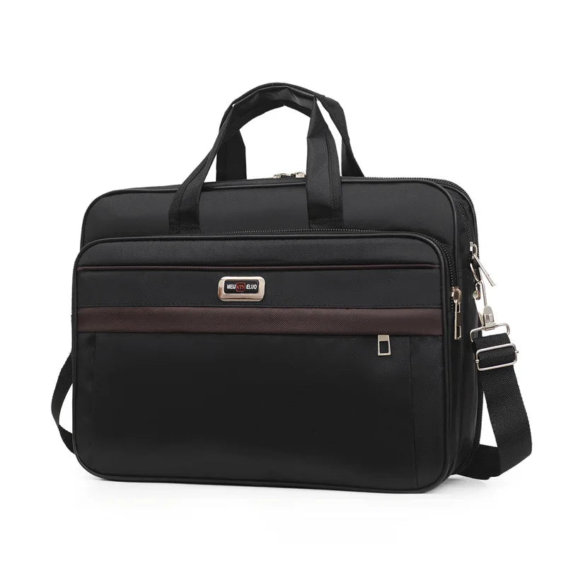Large Capacity Waterproof Oxford Cloth Shoulder Bag for Men And Women Business Travel Apple Computer Bag Vintage Style