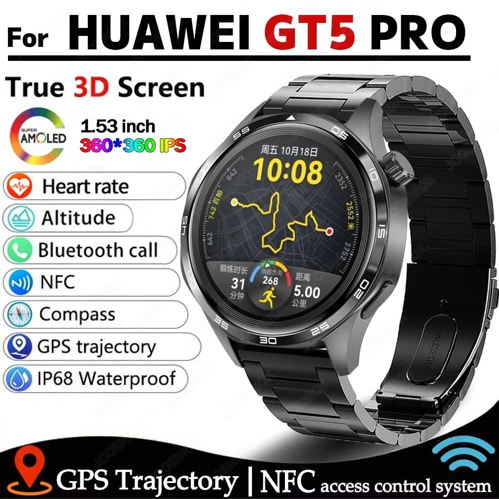ChiBear Watch 5 Pro NFC Smartwatch | Bluetooth Calling, Heart Rate & Health Monitor