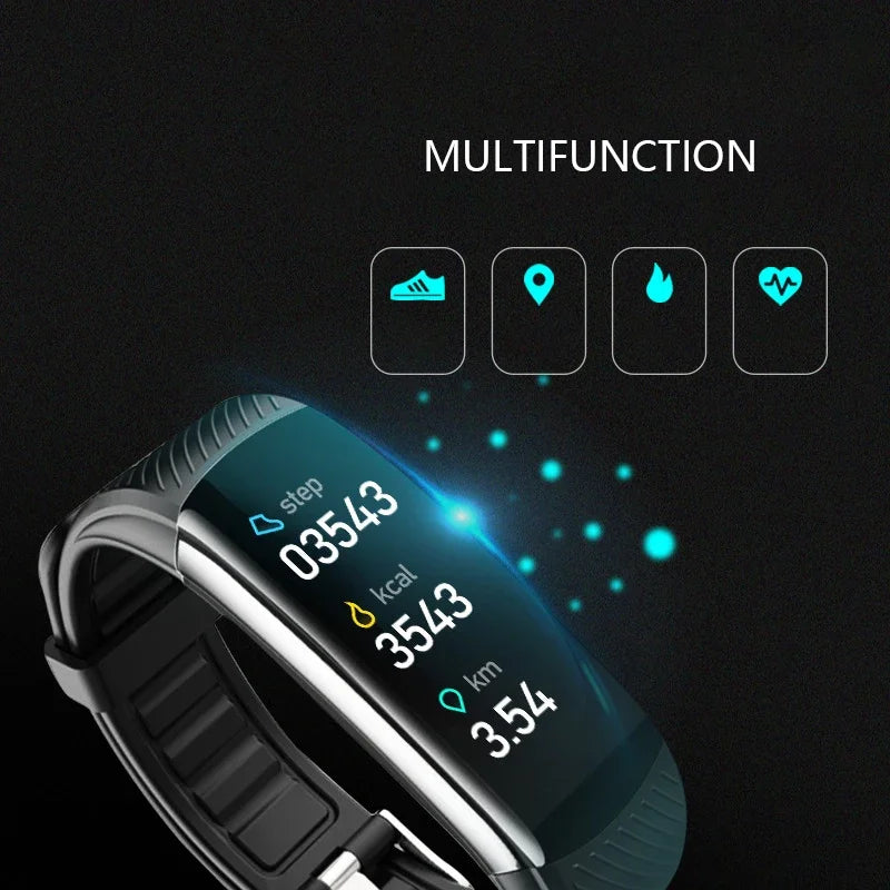 C6T Smart Fitness Bracelet | Body Temperature, Heart Rate & Sleep Monitor | IP67