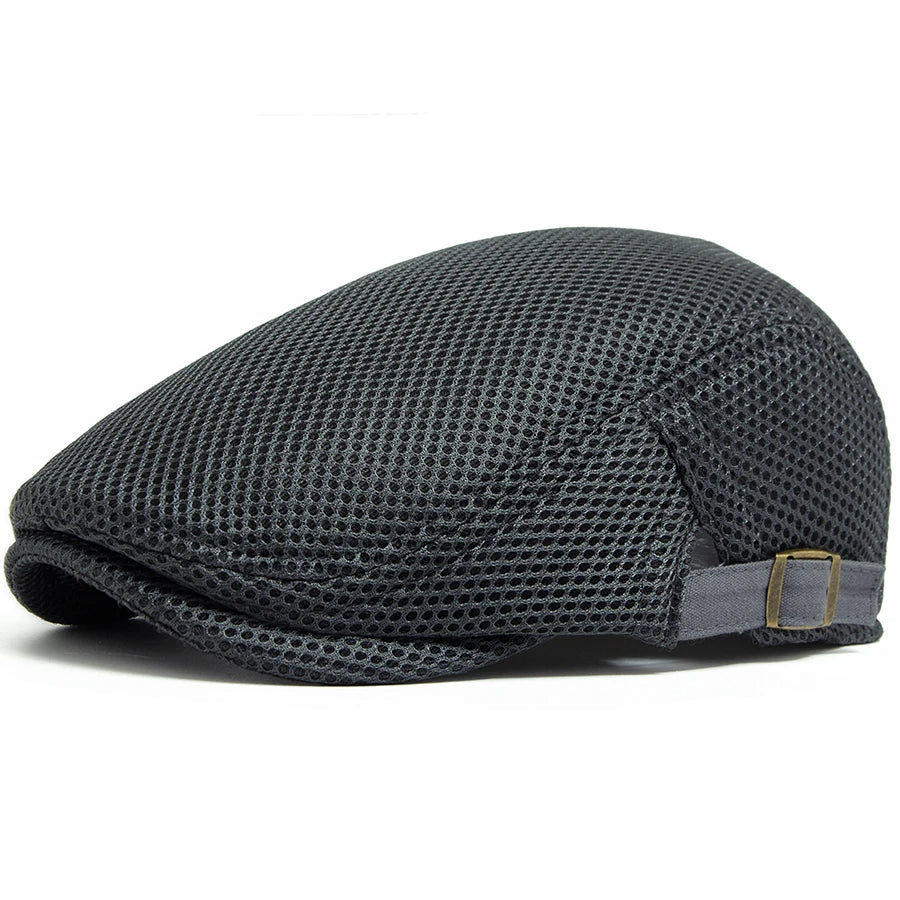 Breathable Mesh Beret — Unisex Summer Flat Cap