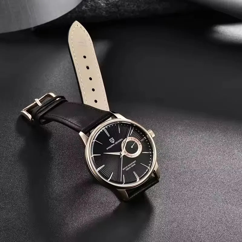 Pagani Design PD-1654 Men's Quartz Watch | Leather Strap | Japanese Movement