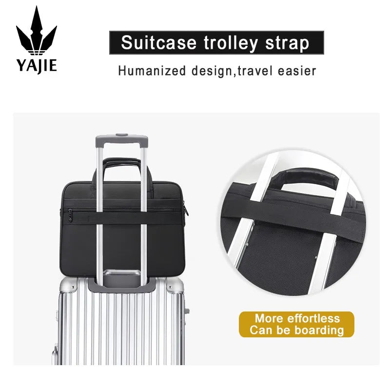 Large Capacity Briefcase Bag Men Business Bag 14inch 15.6 inch 17 inch 19 Laptop Bag Shoulder Bags Canvas Handbags Messenger Bag