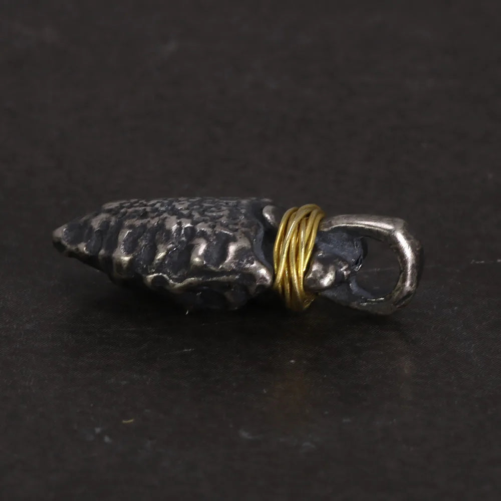 S925 Sterling Silver Viking Spearhead Pendant — Handcrafted Charm