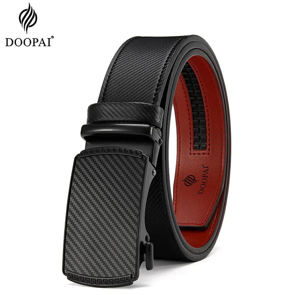 Unisex Leather Automatic Buckle Belt – 11 Colours, 3 Sizes