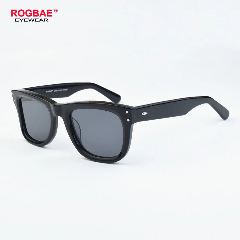 ROGBAE 0502 Oval Acetate Sunglasses