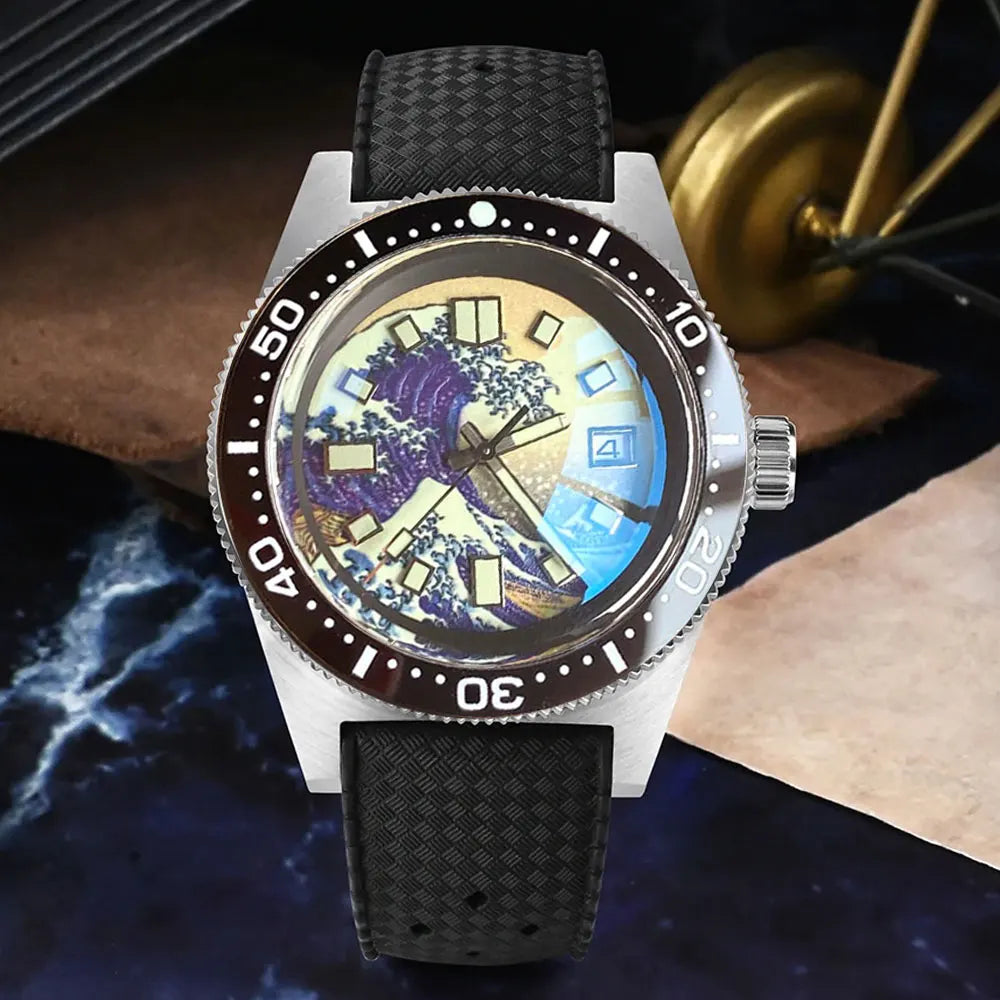 Tandorio 41mm 62MAS Dive Watch – Seiko NH35A, Ceramic Bezel, AR Sapphire, 300m Water Resistant