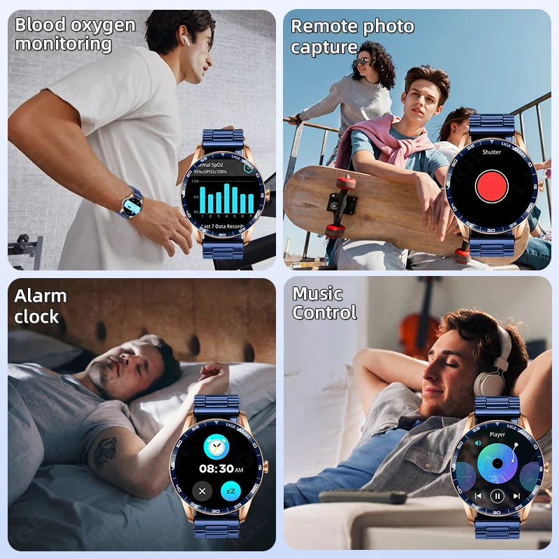 LIGE Smart Watch – 1.38" Round Display, Bluetooth Calling, Voice Assistant, IP68
