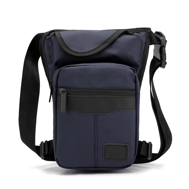 Men's Nylon Drop Leg Bag – Waterproof Motorcycle Thigh & Waist Pack