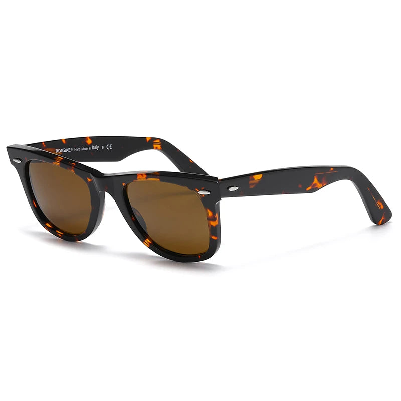 ROGBAE 214S Oval Acetate Sunglasses — Glass Lens
