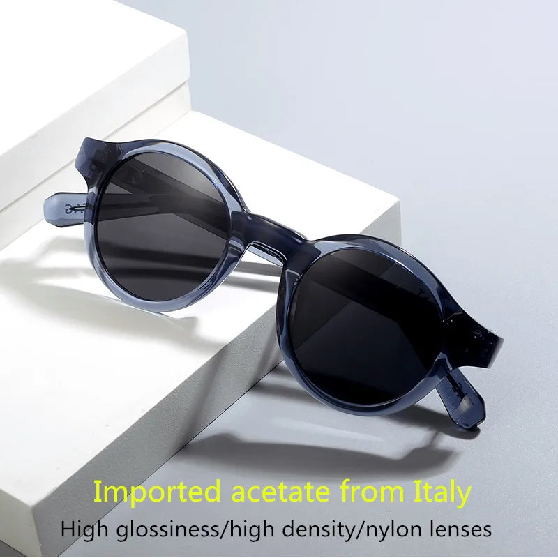 TAG Hezekiah T8766 Polarized Photochromic Round Sunglasses