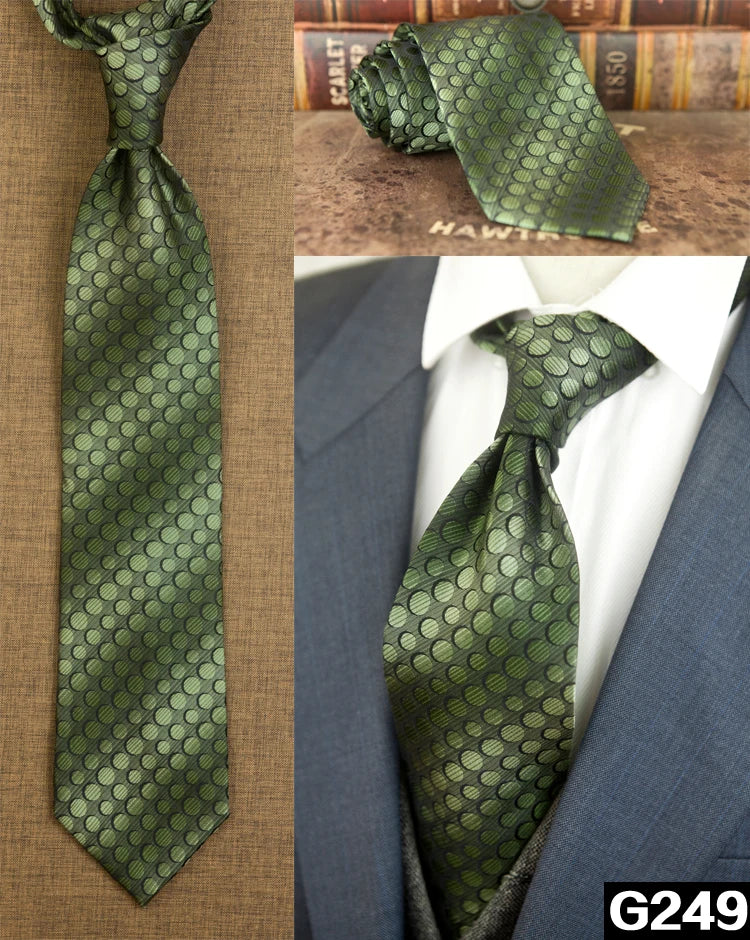 100% Silk Men's Necktie – Multi-Pattern Collection