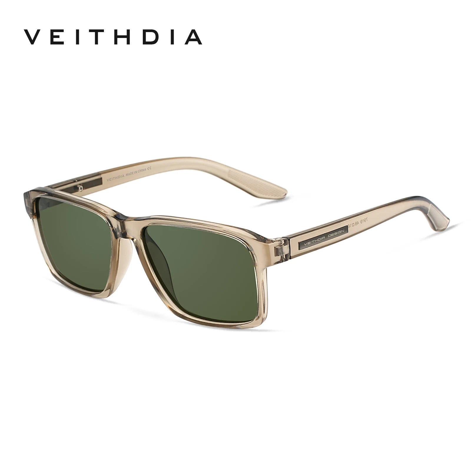 VEITHDIA Square Polarized Sunglasses | Mirror & Gradient Lenses | UV400