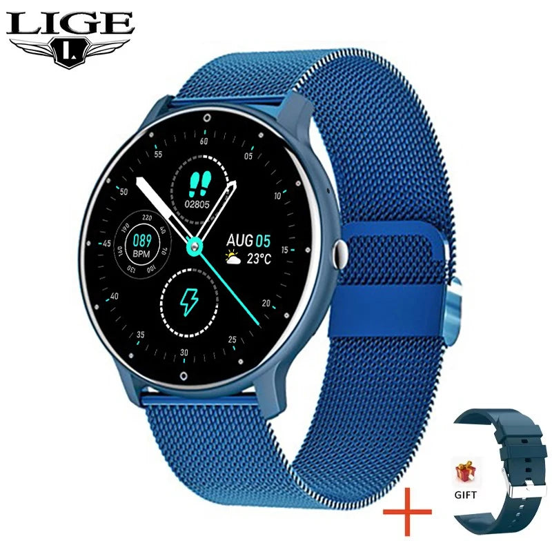 LIGE 0223 Round Smartwatch | Bluetooth Calling, Heart Rate & Fitness Tracker