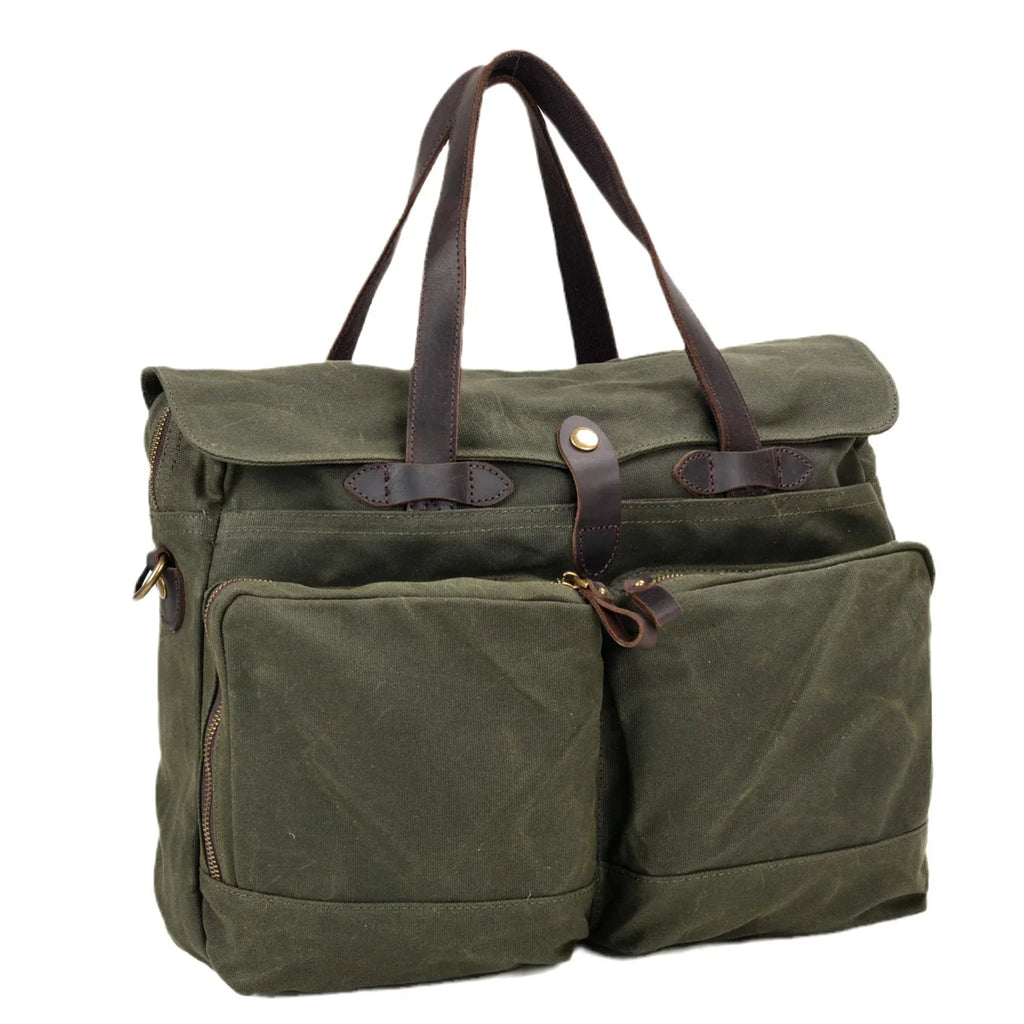 Leisure Business Briefcase Travel Canvas Bag Fashion Large Capacity Briefcase Portable Messenger Bag