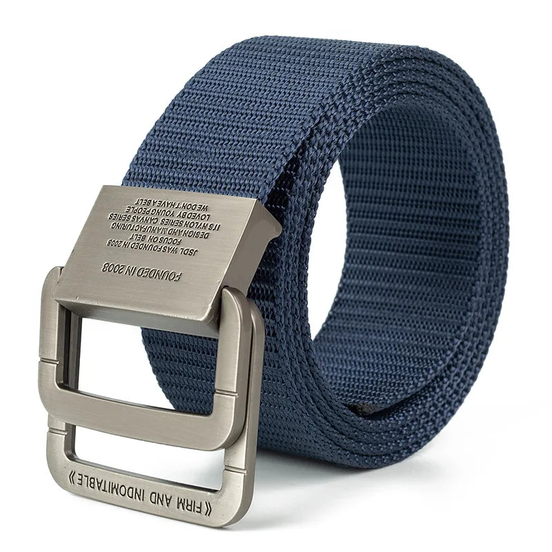 Men's Canvas Webbing Belt – Automatic Buckle, Casual & Sport