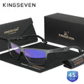 KINGSEVEN Blue Light Blocking Glasses Men/Women High Quality Aluminum Computer Anti-Blue Ray Reading Transparent Lens Eyeglasses