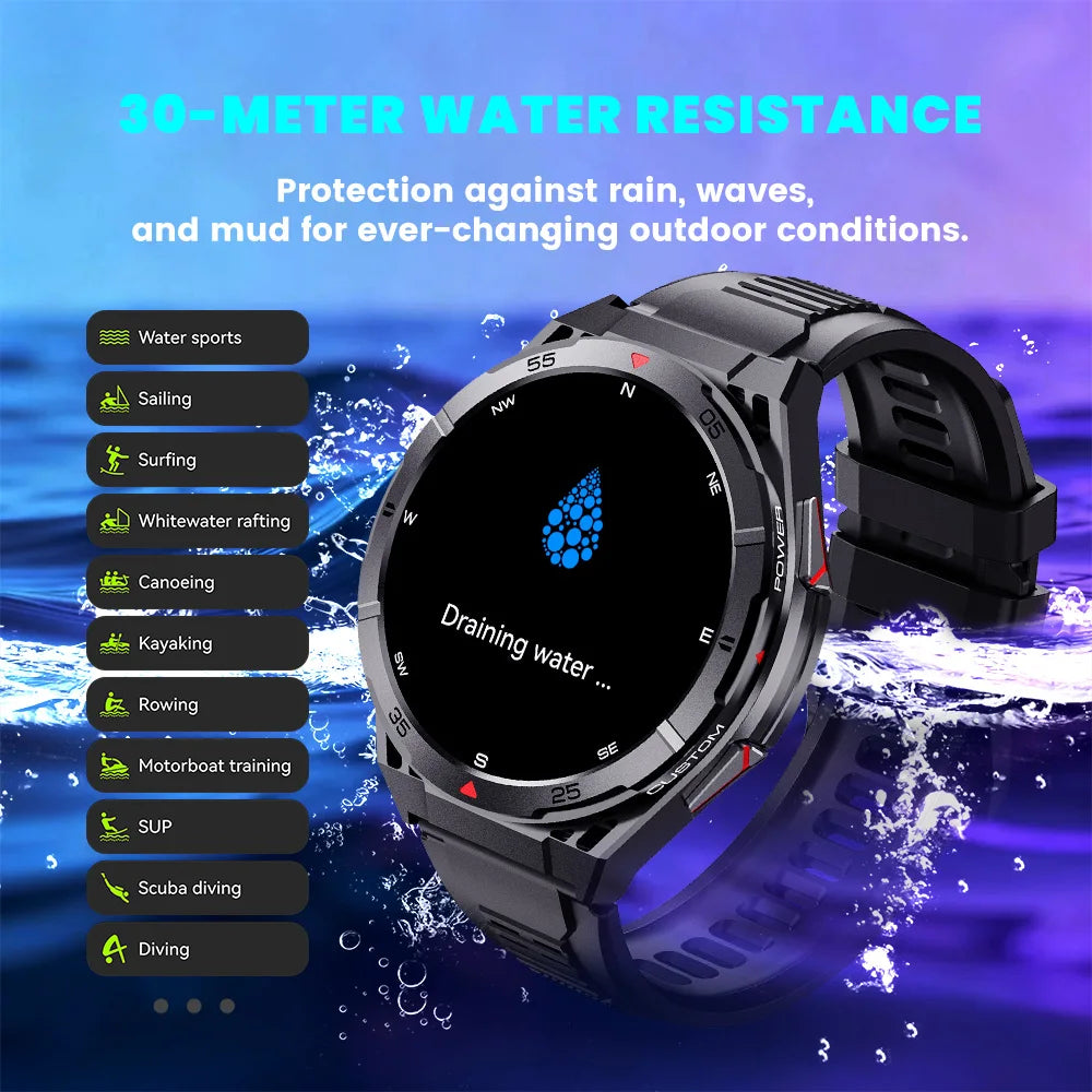2026 For Xiaomi X2B Ultra Outdoor Sports Smart Watch Men 1.43" AMOLED GPS Compass Heart Rate 30M Waterproof BT Call Smartwatch