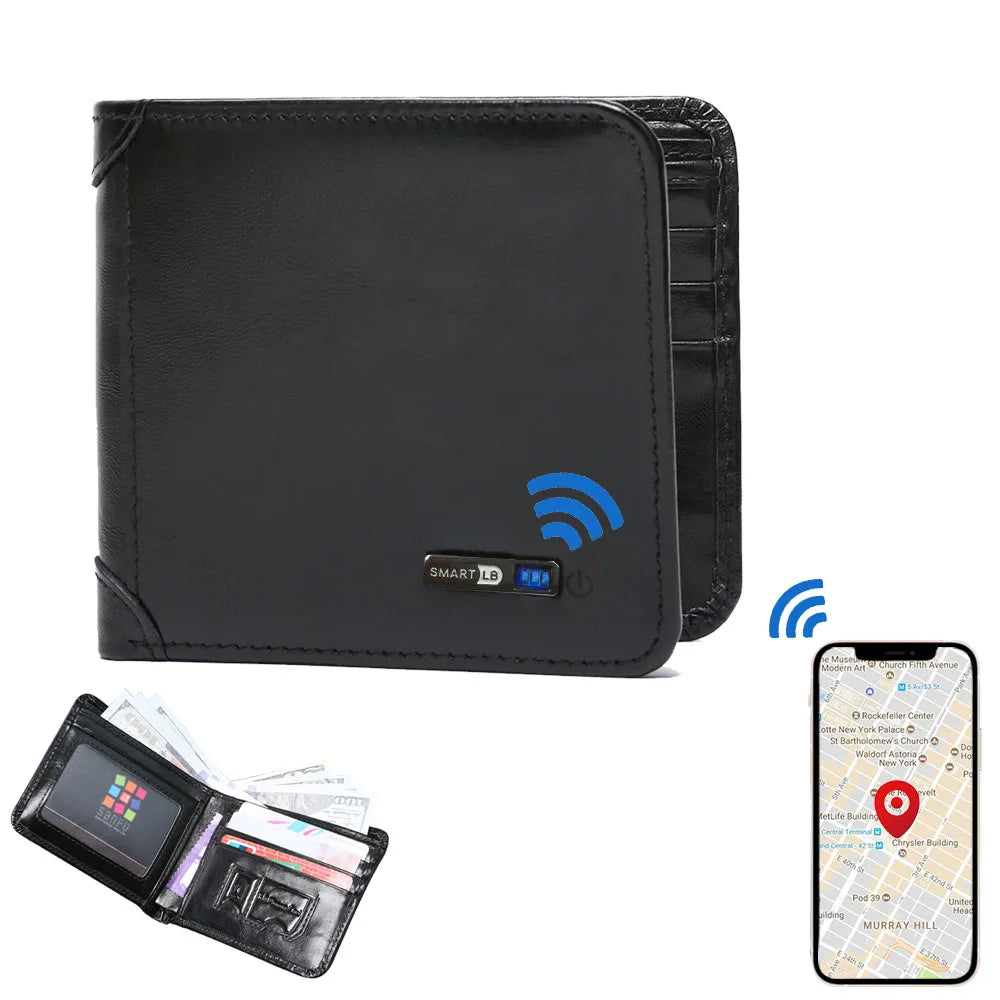 Smart Tracker Genuine Leather Men's Wallet