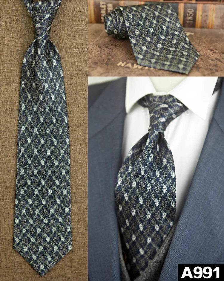 100% Silk Men's Printed Necktie – Vintage & Novelty Collection