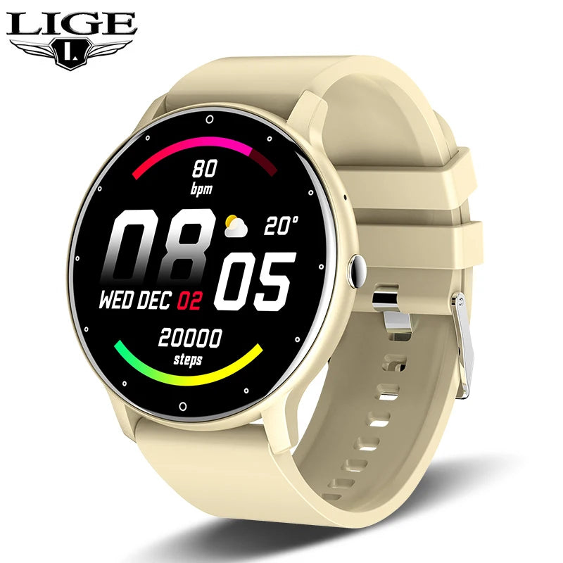 LIGE 0223 Round Smartwatch | Bluetooth Calling, Heart Rate & Fitness Tracker