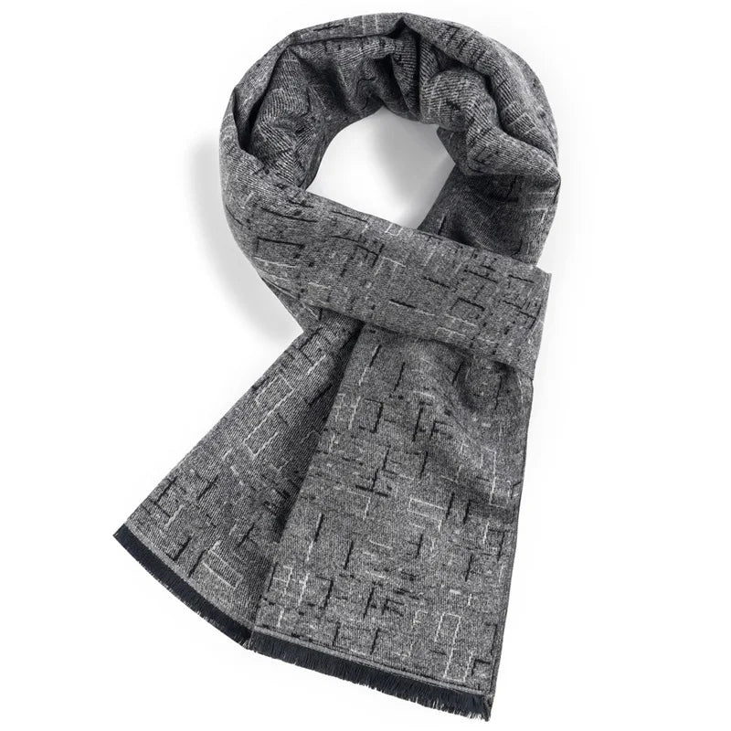 Men's Plaid Cashmere Scarf – Long Wrap