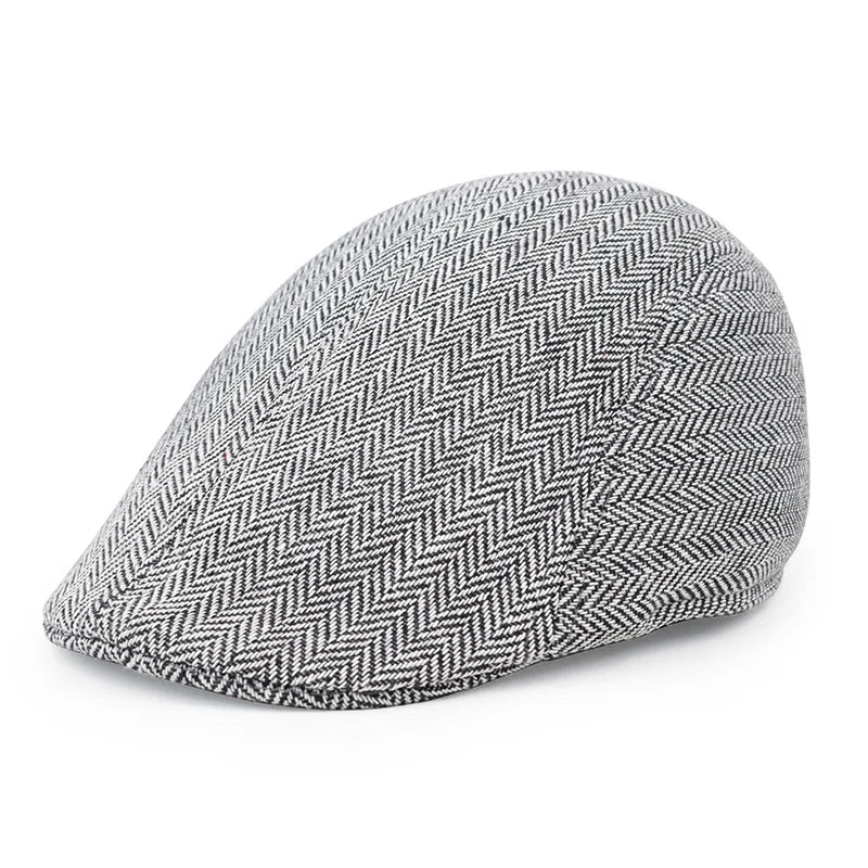 Unisex Stretch Beret – Classic Artist Painter Flat Cap for Autumn & Winter