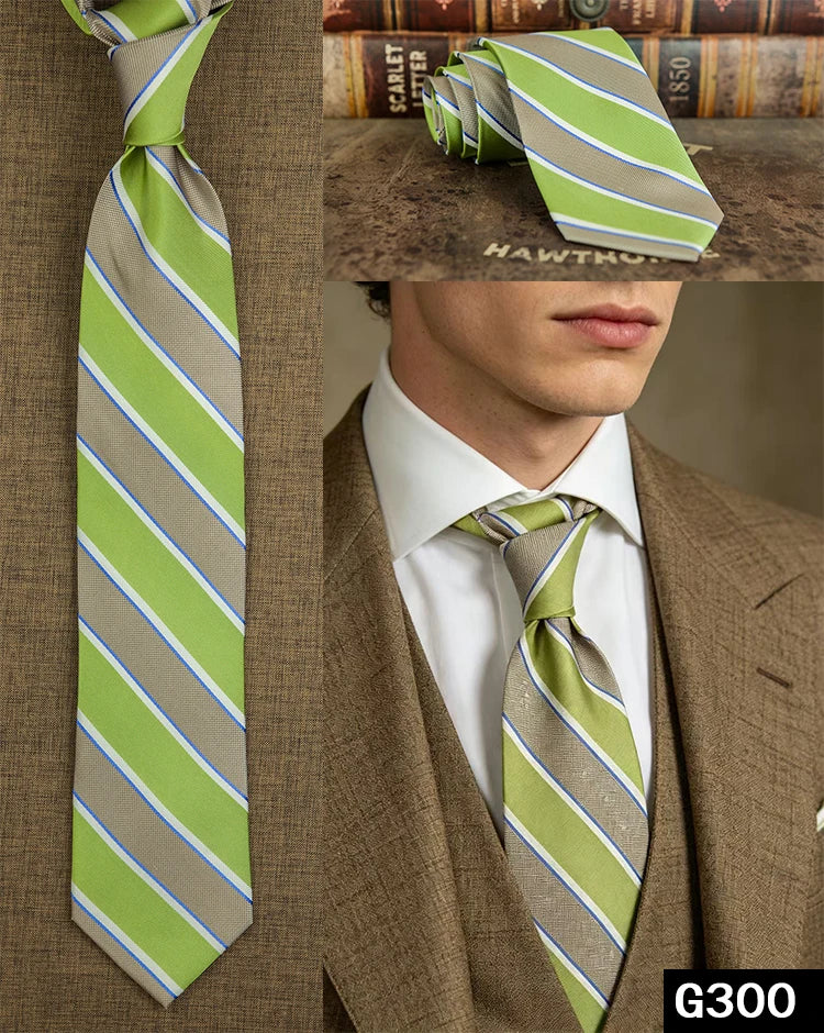 100% Silk Men's Necktie – Multi-Pattern Collection