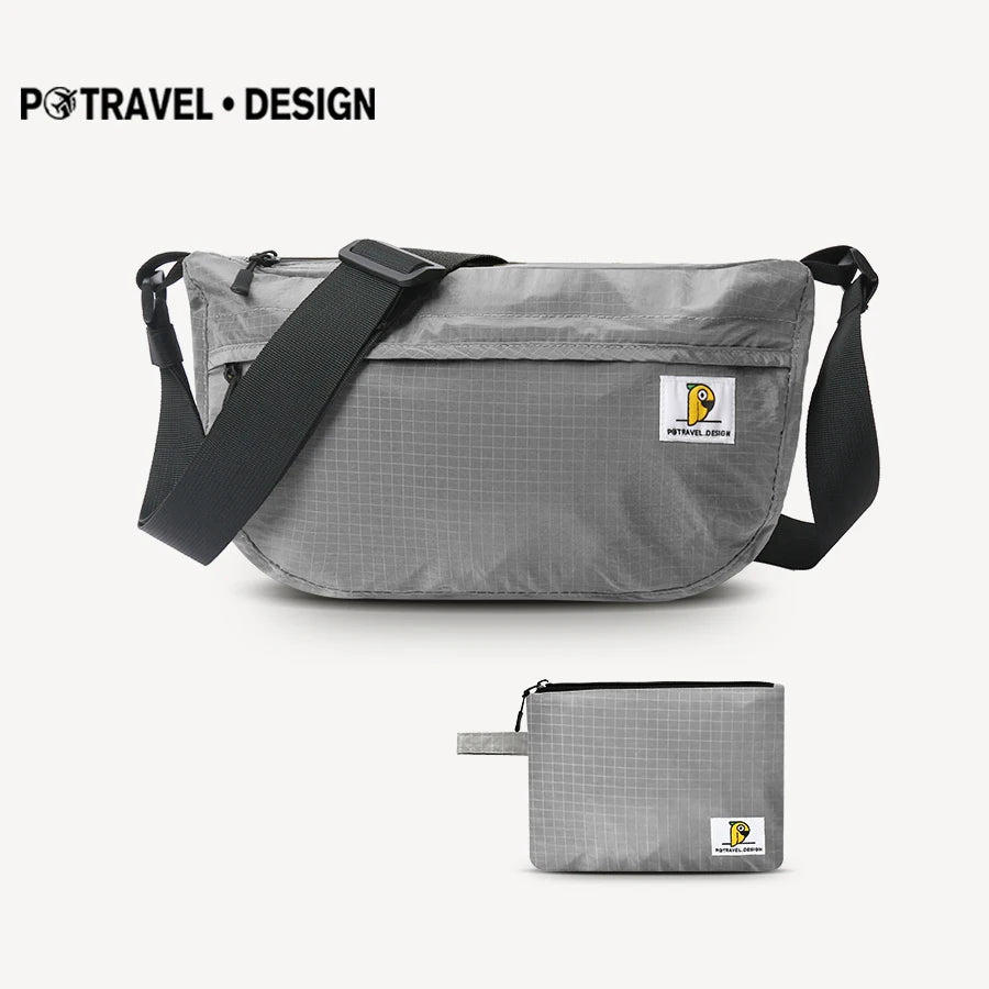 Ripstop Nylon Crossbody Sling Bag – Lightweight Foldable Shoulder & Messenger Bag